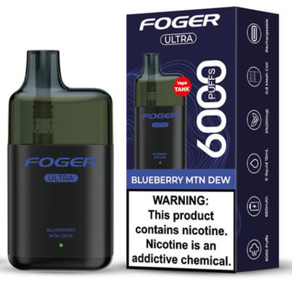 Foger Ultra 6000 Blueberry MTN DEW
